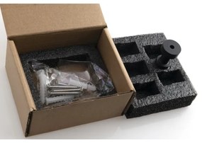 Aqualine - SET 5x Gancio a muro SAMBA opaco nero