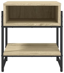 Tavolino da salotto rovere sonoma 40x40x45 cm legno multistrato
