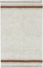 Tappeto a pelo corto in cotone lavabile Gastro Toffee