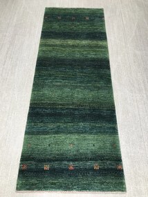 Loribaft Tappeto 220 x 80 Verde (Iran) Annodato A Mano