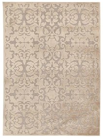 Tappeto Florentine Baroque mosaico in viscosa beige, L 200 x L 140 cm