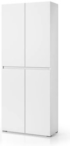 Mobile lavanderia Laundry 4 ante in truciolare bianco P 37 x L 80 x H 195 cm