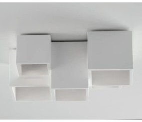 Plafoniera design Foster 5 x GU10 bianco 37 cm INSPIRE