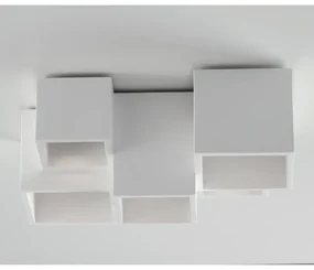 Plafoniera design Foster 5 x GU10 bianco 37 cm INSPIRE