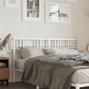 Testiera İn Metallo Bianco 160 Cm /