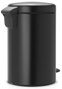 Bidone in acciaio nero opaco 12 l NewIcon - Brabantia