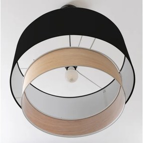 Brilagi - Lampadario LED a cavo CERIA 1xE27/40W/230V Ø 50 cm nero/beige