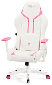 Sedia da gaming Diablo X-Ray 2.0 Small:  Bianco e Rosa