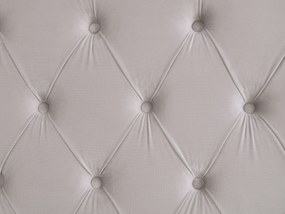 Letto matrimoniale contenitore velluto grigio chiaro 180 x 200 cm LUBBON Beliani