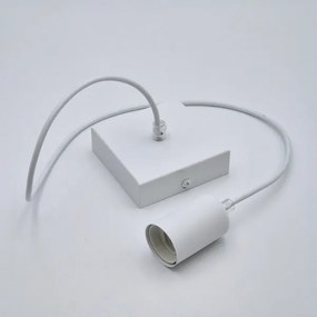 Lampadario a sospensione con filo ASTRID 1xE27/60W/230V bianco