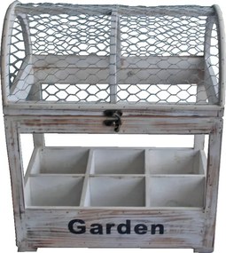 Supporto per fiori in legno (altezza totale 39 cm) – Garden Pleasure