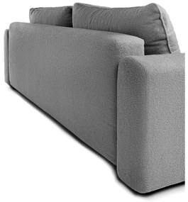 Divano grigio allungabile con rivestimento in bouclé 247 cm Quinoa – Bonami Selection