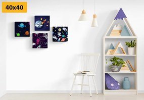 Set di quadri – Mondo cosmico