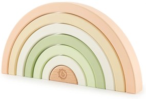 Bieco - Arcobaleno impilabile in legno - coniglietto Fine