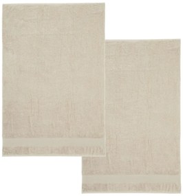 Set di 2 asciugamani in spugna di cotone beige 90x140 cm Anti-Bacterial - Catherine Lansfield