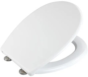 WENKO 24571100-WC sedile per WC VORNO NEO 46x37 cm bianco/argento