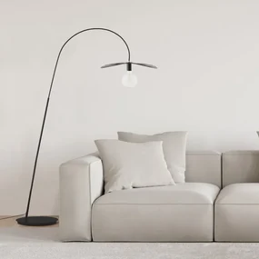 Lampada da terra Evora in acciaio, H 170 cm, E27 MAX60W INSPIRE