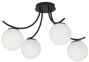 Lampadario a plafone BOSTON 4xE14/10W/230V nero