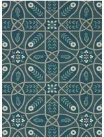 Morris & Co Carta da parati Brophy Trellis - Deep Teal