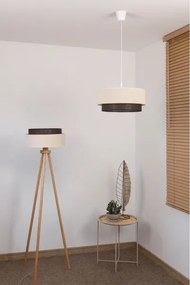 Brilagi - Lampadario LED a sospensione con cavo BOHO STYLE 1xE27/15W/230V Ø 40 cm crema/marrone