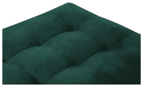 Pouf in velluto verde petrolio Santo - Milo Casa