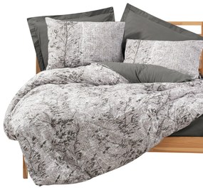 Set copripiumino matrimoniale beige e grigio