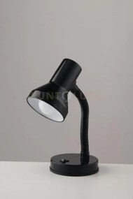 Ldt lampada da scrivania flessibile pulsante on-off nera 1 luce att...