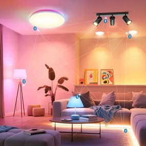 Aigostar - Faretto LED RGBW dimmerabile MESH 3xLED/4,9W/230V 2700-6500K bianco + telecomando