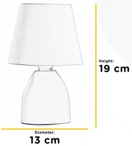 ONLI - Lampada da tavolo NANO 1xE14/6W/230V bianco 19 cm
