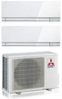 Climatizzatore Condizionatore Mitsubishi Electric Dual Split Inverter serie KIRIGAMINE ZEN WHITE MSZ-EF 9+12 con MXZ-2F53VF R-32 Wi-Fi Integrato Colore Bianco 9000+12000