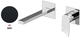 Rubinetto per lavabo ad incasso Soffio nero opaco GATTONI RUBINETTERIA