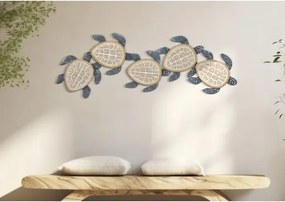 Rivestimento decorativo da muro design tartarughe 111,5X6,3X43 cm multicolor
