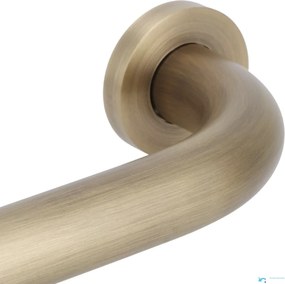 Supporto da bagno a parete EYN DB1008 da 35 cm con finitura ottone anticato