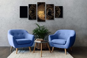 Quadri 5 pezzi – Forza armoniosa del Buddha