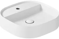 Lavabo da appoggio con angoli stondati serie Smart-B di Ceramica Galassia - Bianco matt 45cm