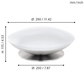 Eglo 33324 - Lampada da tavolo LED RGBW dimmerabile FRATTINA-C 1xLED/18W/230V cromo opaco