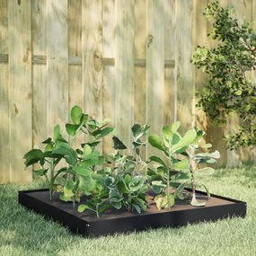 Fioriera Rialzata Da Giardino Nera 100x100x18,5 Cm İn Acciaio /