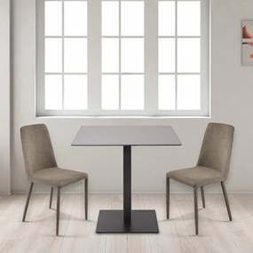 Sedia imbottita in tessuto Marrone ETTORE 2 sedie