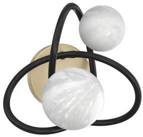 Zuma Line MB4922-2-EBGN - Applique NISYRO 2xG9/3,5W/230V nero