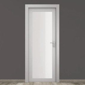 Porta battente Glass vetrata grigio L 60 x H 210 cm sinistra