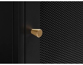 Libreria in metallo nero 80x138 cm Malibu - Unique Furniture