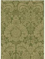 GP & J Baker Carta da parati Queen's Damask - Royal Green