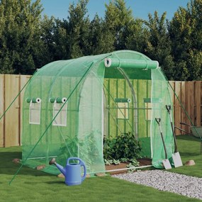Serra Con Telaio İn Acciaio Verde 4 M² 2x2x2 M /