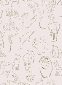 Coordonne Carta da parati Zoology - Natural