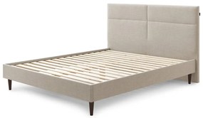 Letto matrimoniale imbottito beige con griglia 180x200 cm Elyna - Bobochic Paris
