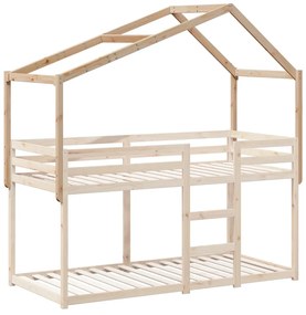 Tetto per letto bambini 213x95,5x144,5cm legno massello di pino