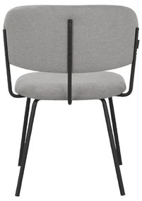 Set di sedie da pranzo grigie 2 pz Claudia - Støraa