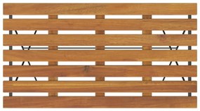 Set Bistrò Pieghevole 5pz in Legno Massello di Acacia e Acciaio