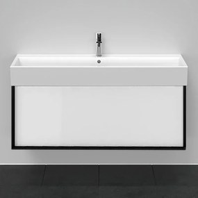 Mobile sottolavabo e lavabo Neo Frame per vasca centrale rovere nero L 90 x H 32 x P 48 cm