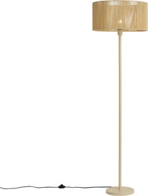 Lampada da terra beige con paralume in corda di carta 50/50/25 - Simplo